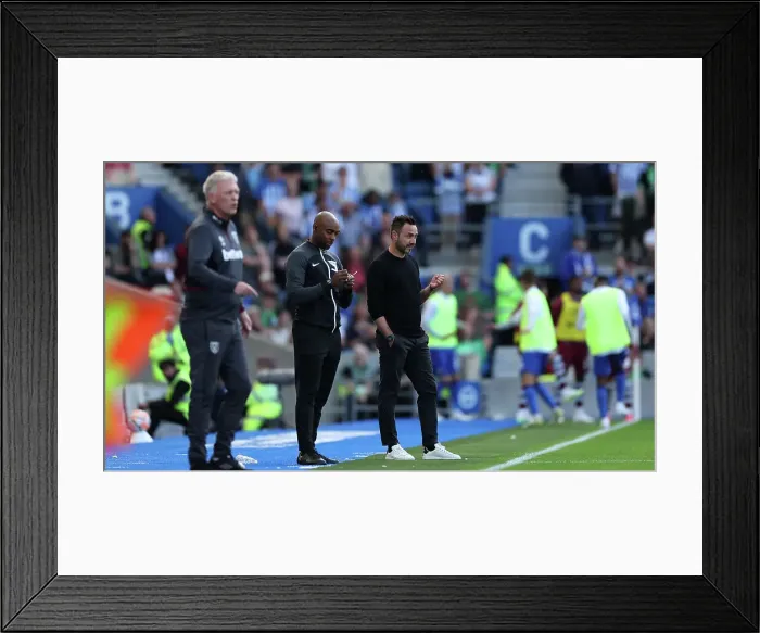 Framed Print : Brighton vs. West Ham: Intense Premier League Clash at American Express Stadium (2023 / 24) Framed Print : Brighton vs. West Ham: Intense Premier League Clash at American Express Stadium (2023 / 24)