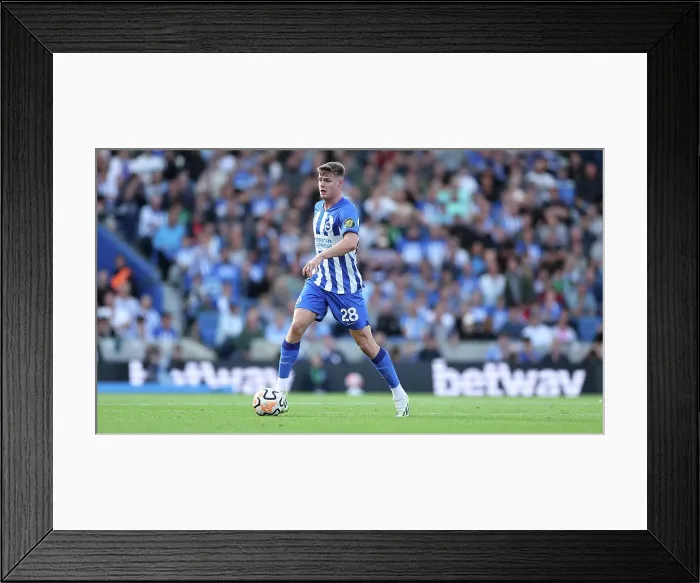Framed Print : Thrilling Clash: Brighton and Hove Albion vs. West Ham United in the 2023 / 24 Premier League at American Express Stadium Framed Print : Thrilling Clash: Brighton and Hove Albion vs. West Ham United in the 2023 / 24 Premier League at American Express Stadium