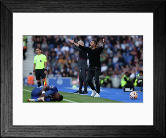 Framed Print : 2023 / 24 Premier League: Thrilling Showdown - Brighton & Hove Albion vs. West Ham United at American Express Stadium Framed Print : 2023 / 24 Premier League: Thrilling Showdown - Brighton & Hove Albion vs. West Ham United at American Express Stadium