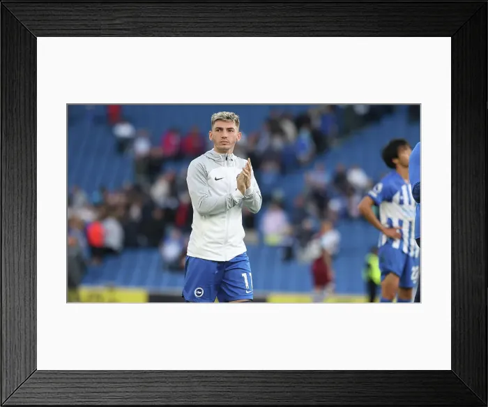 Framed Print : 2023 / 24 Premier League: A Exciting Clash Between Brighton & Hove Albion and West Ham United at American Express Stadium Framed Print : 2023 / 24 Premier League: A Exciting Clash Between Brighton & Hove Albion and West Ham United at American Express Stadium