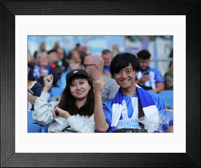 Framed Print : Brighton & Hove Albion vs. West Ham United: Thrilling 2023 / 24 Premier League Clash at American Express Stadium