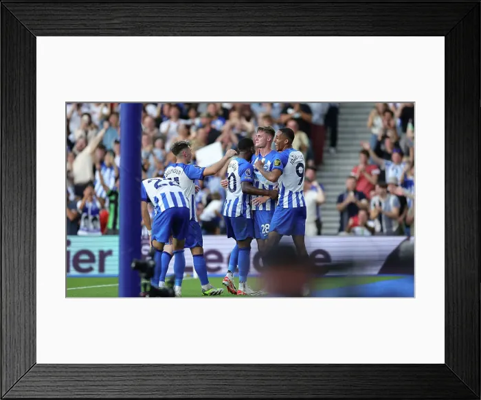 Framed Print : September Showdown: Brighton & Hove Albion vs. Newcastle United in the Premier League (02SEP23) Framed Print : September Showdown: Brighton & Hove Albion vs. Newcastle United in the Premier League (02SEP23)