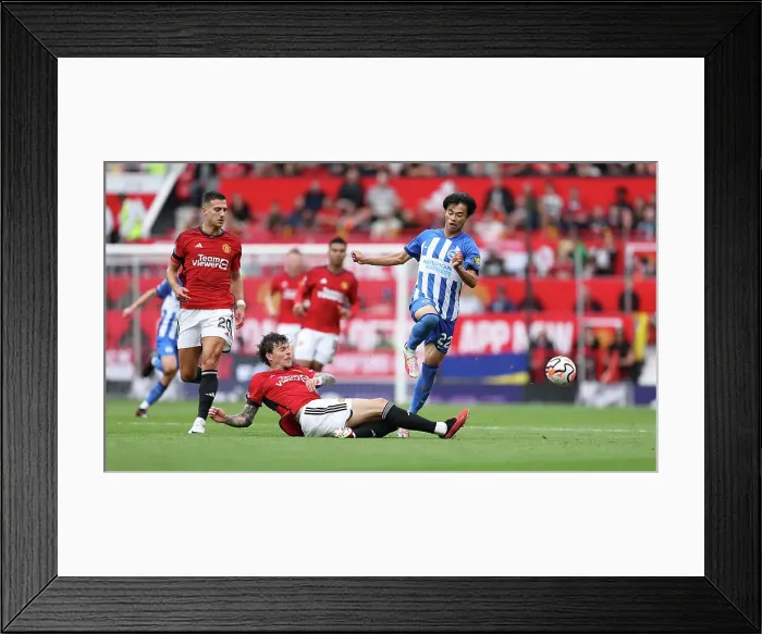 Framed Print : Intense Premier League Showdown: Manchester United vs. Brighton and Hove Albion (16SEP23) Framed Print : Intense Premier League Showdown: Manchester United vs. Brighton and Hove Albion (16SEP23)