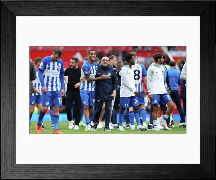 Framed Print : Intense Premier League Showdown: Manchester United vs. Brighton and Hove Albion (16SEP23)