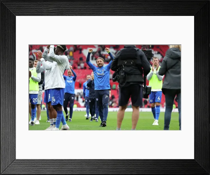 Framed Print : Intense Premier League Showdown: Manchester United vs. Brighton and Hove Albion (16SEP23)