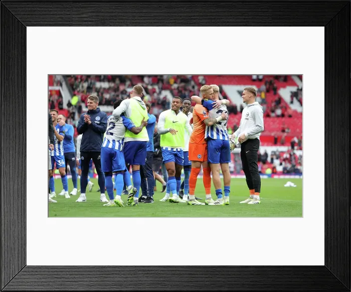 Framed Print : Intense Premier League Showdown: Manchester United vs. Brighton & Hove Albion (16SEP23)