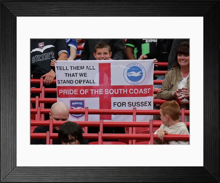 Framed Print : Premier League Showdown: Manchester United vs. Brighton and Hove Albion (16SEP23) - Thrilling Match Action