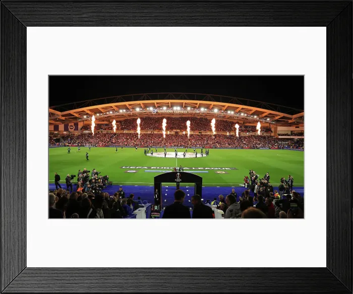 Framed Print : Brighton & Hove Albion vs AEK Athens: Europa League Group B Clash (21SEP23)