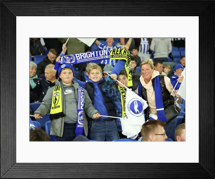 Framed Print : Brighton & Hove Albion vs AEK Athens: Europa League Battle, September 21, 2023