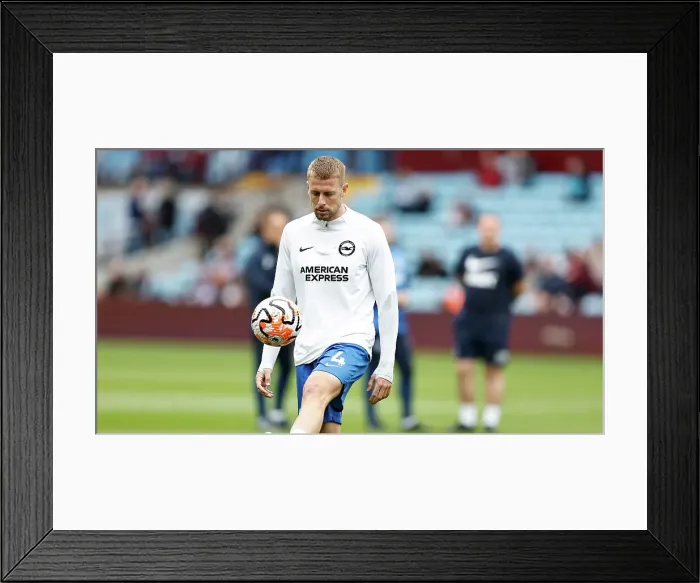 Framed Print : Intense Premier League Clash: Aston Villa vs. Brighton & Hove Albion at Villa Park (30SEP23)