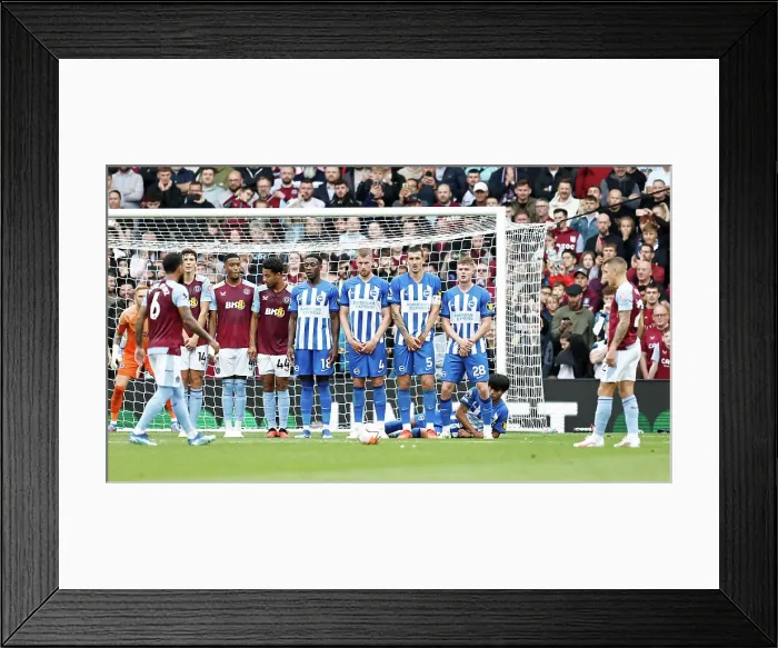 Framed Print : Intense Premier League Showdown: Aston Villa vs. Brighton & Hove Albion (30SEP23)