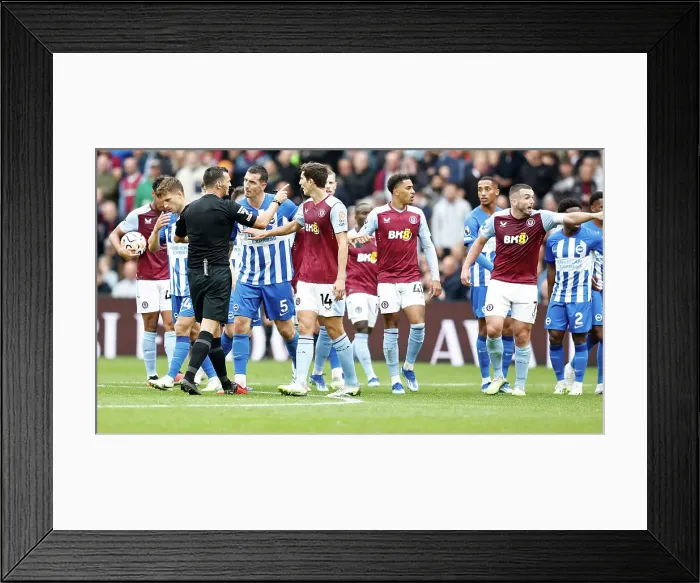 Framed Print : Premier League Showdown: Aston Villa vs. Brighton & Hove Albion (30SEP23) - Thrilling Match Action Framed Print : Premier League Showdown: Aston Villa vs. Brighton & Hove Albion (30SEP23) - Thrilling Match Action