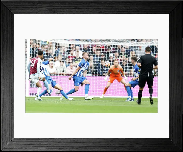 Framed Print : Premier League Showdown: Aston Villa vs. Brighton & Hove Albion (30SEP23) - Thrilling Match Action Framed Print : Premier League Showdown: Aston Villa vs. Brighton & Hove Albion (30SEP23) - Thrilling Match Action