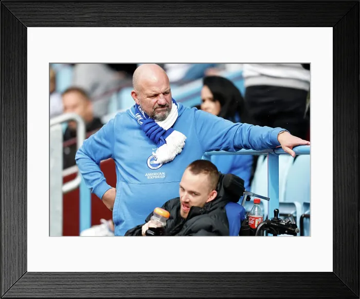 Framed Print : Premier League Clash: Aston Villa vs. Brighton & Hove Albion (30SEP23)