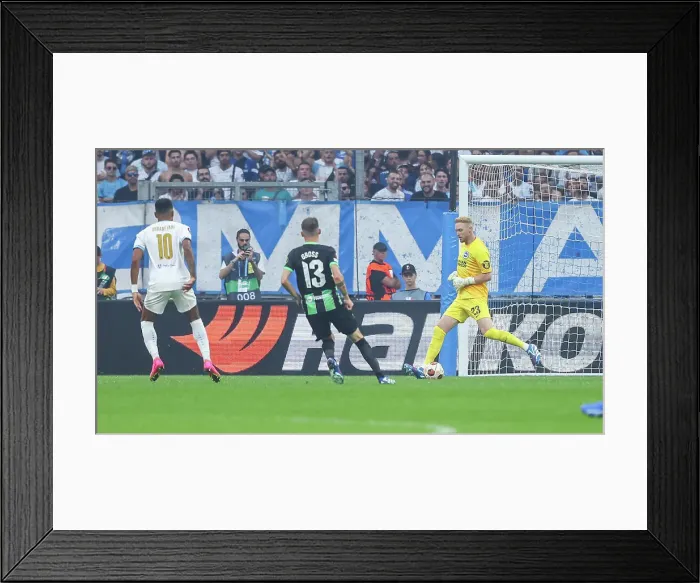 Framed Print : Europa League Showdown: Marseille vs. Brighton and Hove Albion at Velodrome Stadium (5 Oct. 2023) Framed Print : Europa League Showdown: Marseille vs. Brighton and Hove Albion at Velodrome Stadium (5 Oct. 2023)