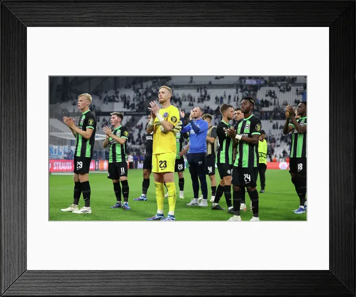 Framed Print : Europa League 2023 / 24: Marseille vs. Brighton - A Thrilling Showdown at Velodrome Stadium (05OCT23) Framed Print : Europa League 2023 / 24: Marseille vs. Brighton - A Thrilling Showdown at Velodrome Stadium (05OCT23)