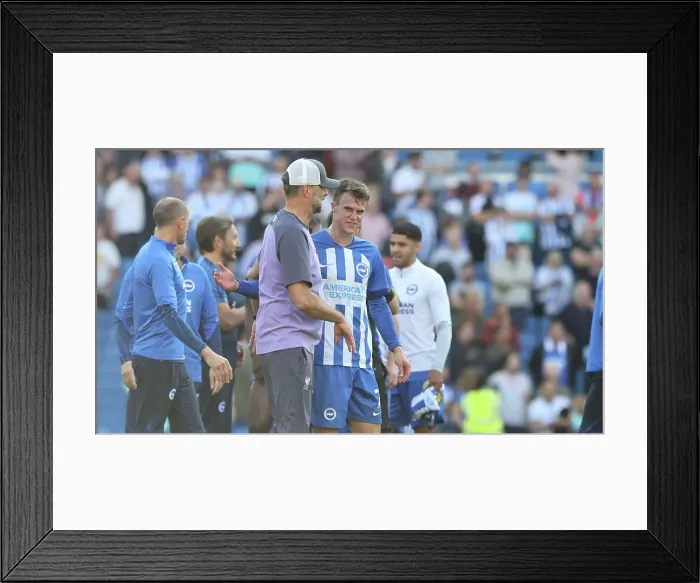 Framed Print : Intense Premier League Showdown: Brighton & Hove Albion vs. Liverpool (08.10.23) Framed Print : Intense Premier League Showdown: Brighton & Hove Albion vs. Liverpool (08.10.23)