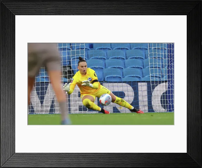 Framed Print : Brighton & Hove Albion Women vs. Tottenham Hotspur Women: A Premier League Showdown at Amex Stadium (15th October 2023) Framed Print : Brighton & Hove Albion Women vs. Tottenham Hotspur Women: A Premier League Showdown at Amex Stadium (15th October 2023)