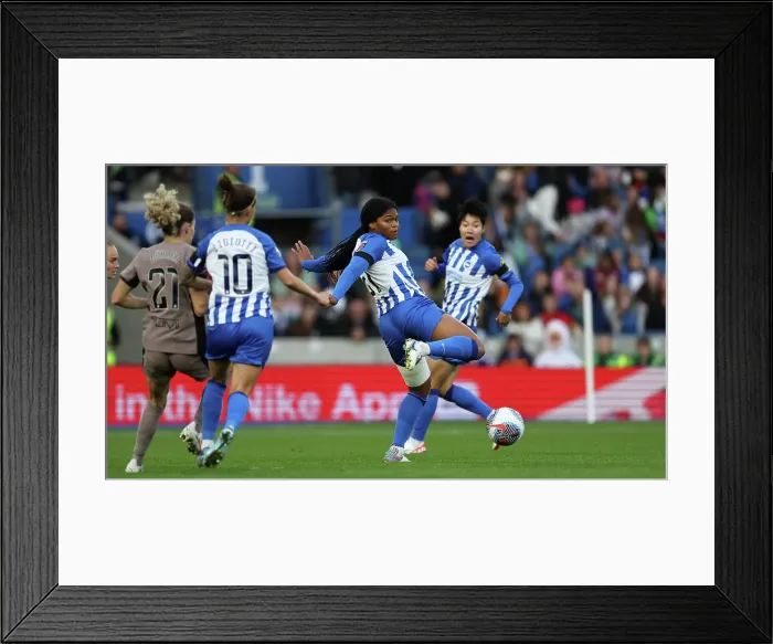 Framed Print : Brighton & Hove Albion vs. Tottenham Hotspur Women: A Premier League Showdown at Amex Stadium (15OCT23) Framed Print : Brighton & Hove Albion vs. Tottenham Hotspur Women: A Premier League Showdown at Amex Stadium (15OCT23)