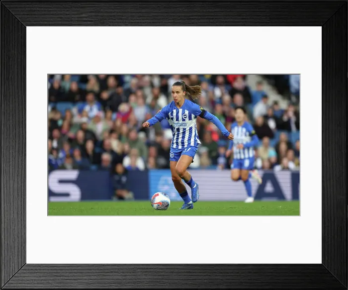 Framed Print : Brighton & Hove Albion Women vs. Tottenham Hotspur Women: A Premier League Showdown at Amex Stadium (15th October 2023) Framed Print : Brighton & Hove Albion Women vs. Tottenham Hotspur Women: A Premier League Showdown at Amex Stadium (15th October 2023)