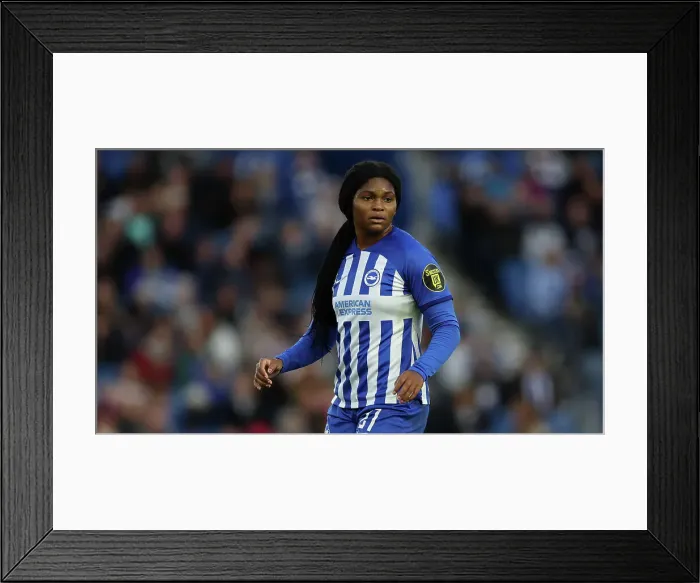 Framed Print : Brighton & Hove Albion Women vs. Tottenham Hotspur Women: A Premier League Showdown at Amex Stadium (15th October 2023) Framed Print : Brighton & Hove Albion Women vs. Tottenham Hotspur Women: A Premier League Showdown at Amex Stadium (15th October 2023)