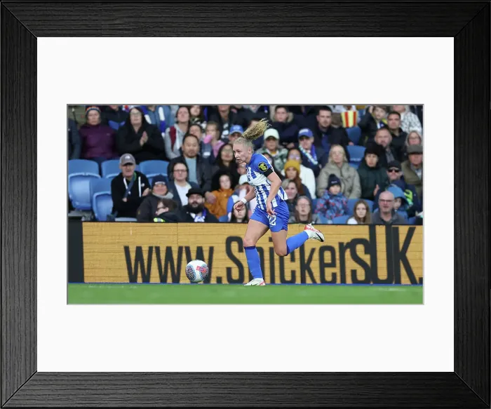 Framed Print : Brighton & Hove Albion Women vs. Tottenham Hotspur Women: A Premier League Showdown at Amex Stadium (15th October 2023) Framed Print : Brighton & Hove Albion Women vs. Tottenham Hotspur Women: A Premier League Showdown at Amex Stadium (15th October 2023)