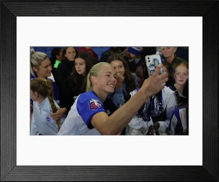 Framed Print : Brighton & Hove Albion Women vs. Tottenham Hotspur Women: A Premier League Battle at Amex Stadium (15OCT23) Framed Print : Brighton & Hove Albion Women vs. Tottenham Hotspur Women: A Premier League Battle at Amex Stadium (15OCT23)