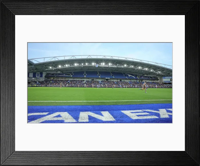 Framed Print : Brighton & Hove Albion Women vs. Tottenham Hotspur Women: A Premier League Showdown at Amex Stadium (15th October 2023) Framed Print : Brighton & Hove Albion Women vs. Tottenham Hotspur Women: A Premier League Showdown at Amex Stadium (15th October 2023)