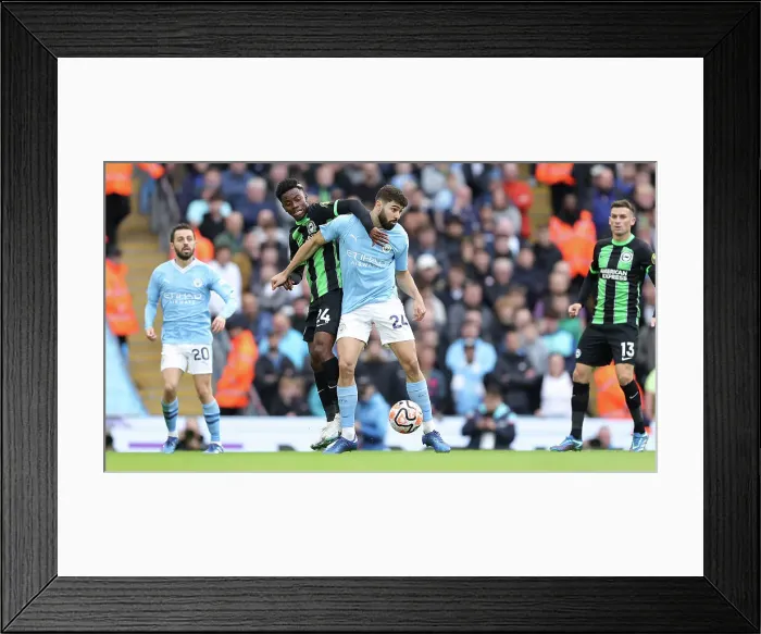 Framed Print : Showdown at Etihad: Manchester City vs. Brighton and Hove Albion (21OCT23) - Premier League Clash Framed Print : Showdown at Etihad: Manchester City vs. Brighton and Hove Albion (21OCT23) - Premier League Clash