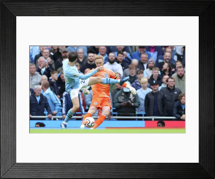 Framed Print : Battle at Etihad: Manchester City vs. Brighton and Hove Albion - Premier League Clash (21OCT23) Framed Print : Battle at Etihad: Manchester City vs. Brighton and Hove Albion - Premier League Clash (21OCT23)