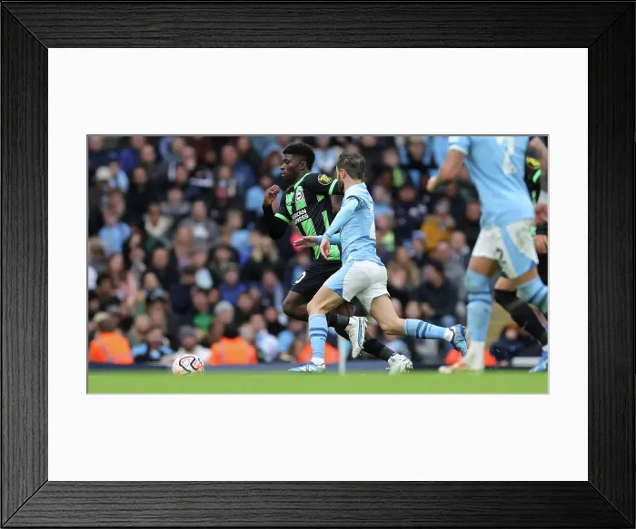 Framed Print : Showdown at Etihad: Premier League Battle - Manchester City vs. Brighton & Hove Albion (21OCT23) Framed Print : Showdown at Etihad: Premier League Battle - Manchester City vs. Brighton & Hove Albion (21OCT23)