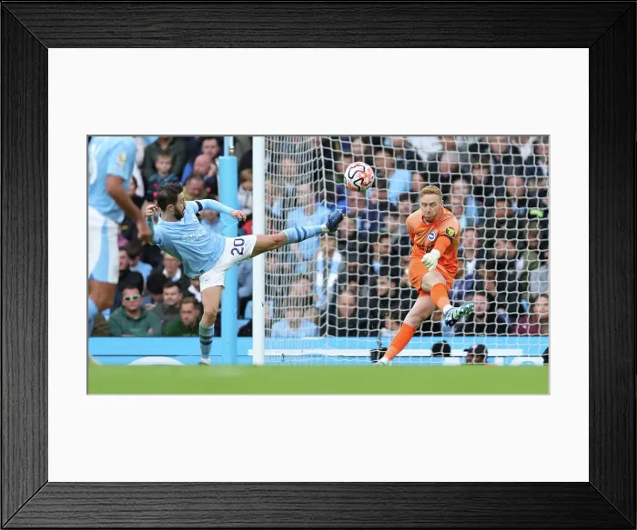 Framed Print : Premier League Showdown: Manchester City vs. Brighton and Hove Albion (21OCT23) Framed Print : Premier League Showdown: Manchester City vs. Brighton and Hove Albion (21OCT23)