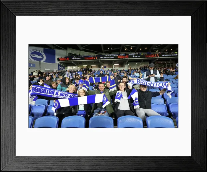 Framed Print : Brighton & Hove Albion vs. Ajax: Europa League Battle, October 2023