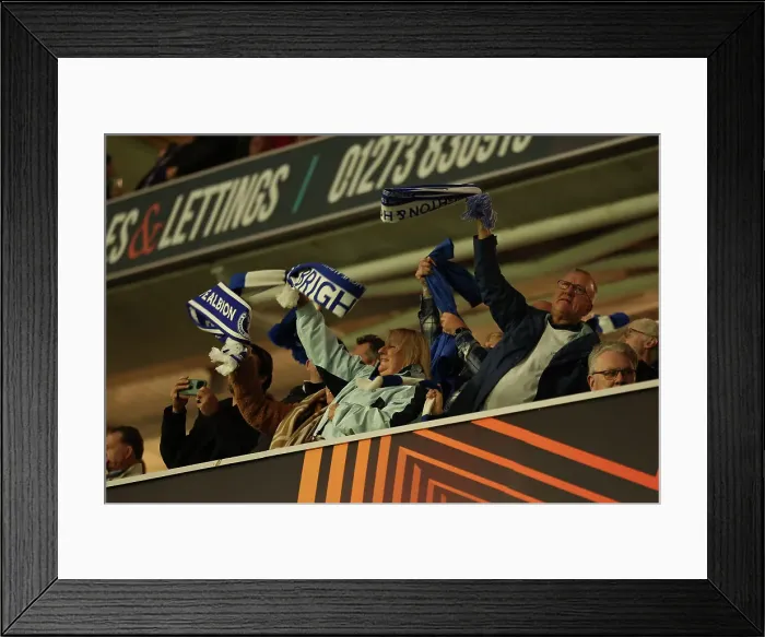 Framed Print : Brighton & Hove Albion vs. Ajax: Europa League Battle, October 2023 Framed Print : Brighton & Hove Albion vs. Ajax: Europa League Battle, October 2023