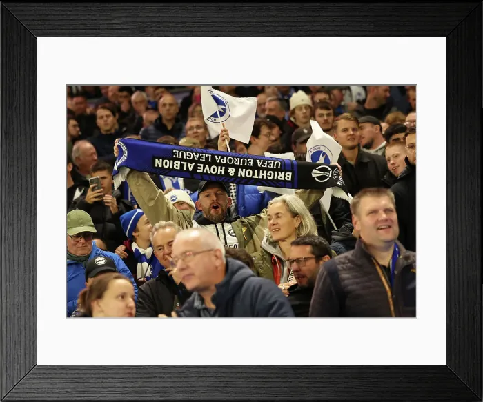 Framed Print : Brighton & Hove Albion vs. Ajax: Europa League Battle, October 2023 Framed Print : Brighton & Hove Albion vs. Ajax: Europa League Battle, October 2023