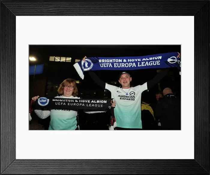 Framed Print : Europa League Showdown: Brighton & Hove Albion vs Ajax, October 2023 (Group B) Framed Print : Europa League Showdown: Brighton & Hove Albion vs Ajax, October 2023 (Group B)