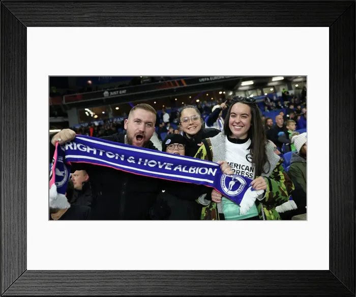 Framed Print : Brighton & Hove Albion vs. Ajax: Europa League Battle (26OCT23) Framed Print : Brighton & Hove Albion vs. Ajax: Europa League Battle (26OCT23)