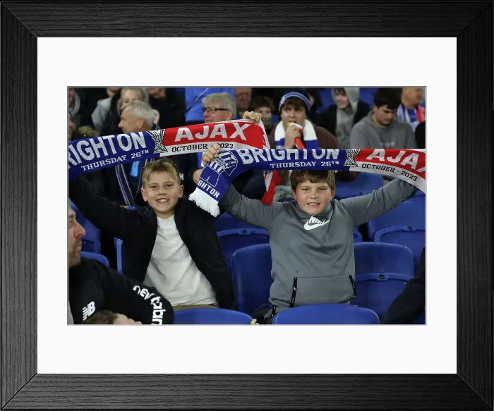Framed Print : Brighton & Hove Albion vs. Ajax: Group B Europa League Showdown (26OCT23)