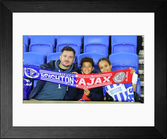 Framed Print : Brighton & Hove Albion vs. Ajax: Europa League Group B Showdown, October 2023 Framed Print : Brighton & Hove Albion vs. Ajax: Europa League Group B Showdown, October 2023