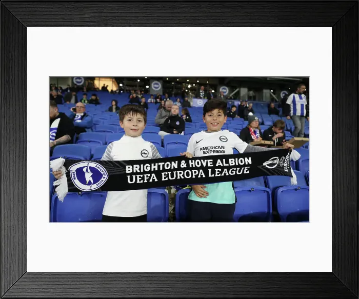 Framed Print : Brighton & Hove Albion vs. Ajax: Europa League Battle, October 2023 Framed Print : Brighton & Hove Albion vs. Ajax: Europa League Battle, October 2023