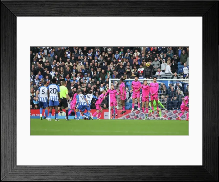 Framed Print : Intense Premier League Showdown: Brighton & Hove Albion vs. Fulham (29.10.23) Framed Print : Intense Premier League Showdown: Brighton & Hove Albion vs. Fulham (29.10.23)