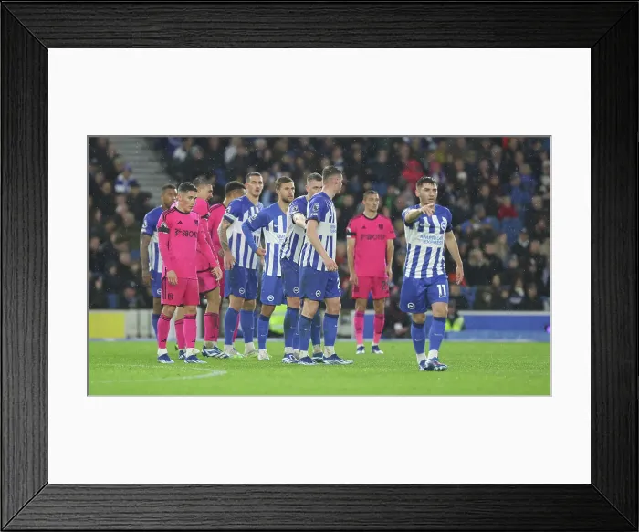 Framed Print : Intense Premier League Showdown: Brighton & Hove Albion vs. Fulham (29th October 2023)