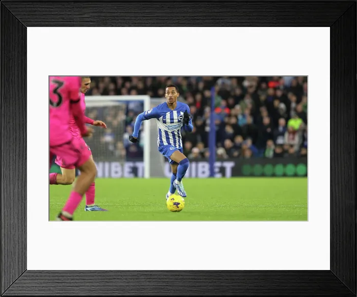 Framed Print : Intense Premier League Showdown: Brighton & Hove Albion vs. Fulham (29th October 2023) Framed Print : Intense Premier League Showdown: Brighton & Hove Albion vs. Fulham (29th October 2023)
