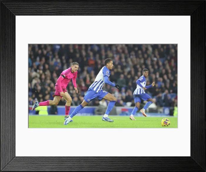 Framed Print : Intense Premier League Showdown: Brighton & Hove Albion vs. Fulham (29th October 2023) Framed Print : Intense Premier League Showdown: Brighton & Hove Albion vs. Fulham (29th October 2023)
