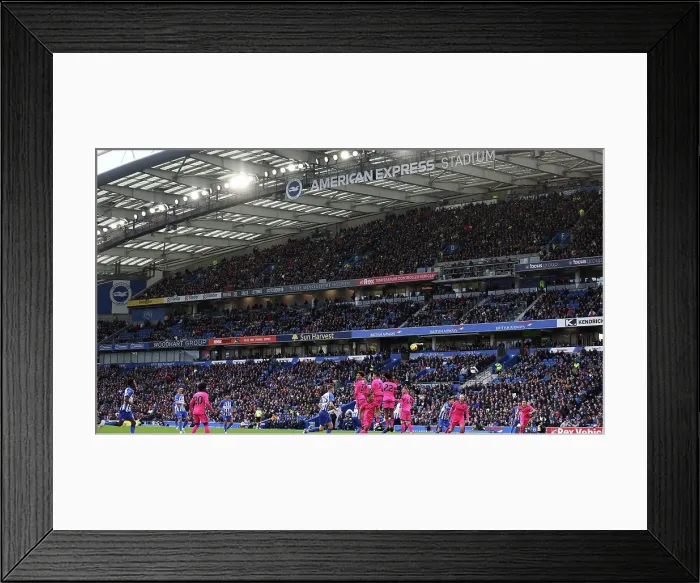 Framed Print : Intense Premier League Showdown: Brighton & Hove Albion vs. Fulham (29th October 2023) Framed Print : Intense Premier League Showdown: Brighton & Hove Albion vs. Fulham (29th October 2023)