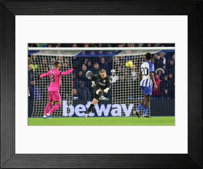 Framed Print : Intense Premier League Showdown: Brighton & Hove Albion vs. Fulham (29th October 2023) Framed Print : Intense Premier League Showdown: Brighton & Hove Albion vs. Fulham (29th October 2023)
