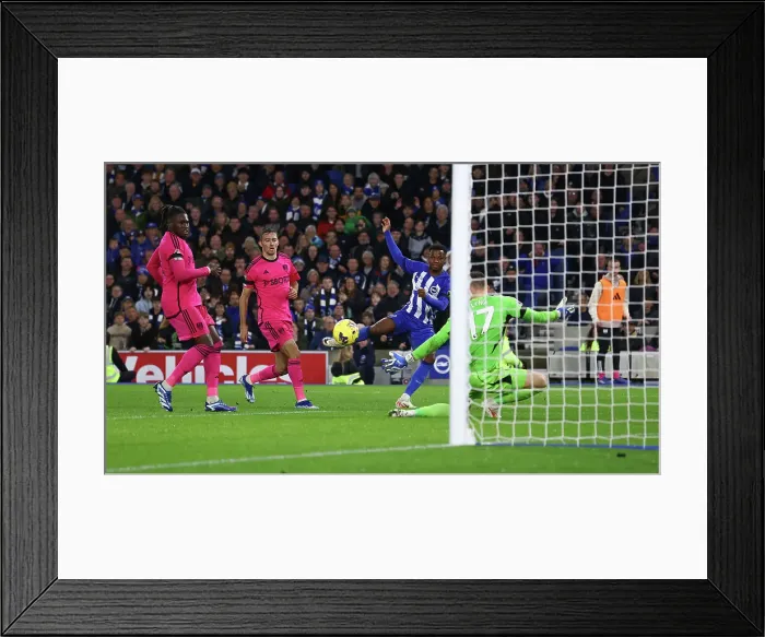 Framed Print : Intense Premier League Showdown: Brighton & Hove Albion vs. Fulham (29th October 2023) Framed Print : Intense Premier League Showdown: Brighton & Hove Albion vs. Fulham (29th October 2023)
