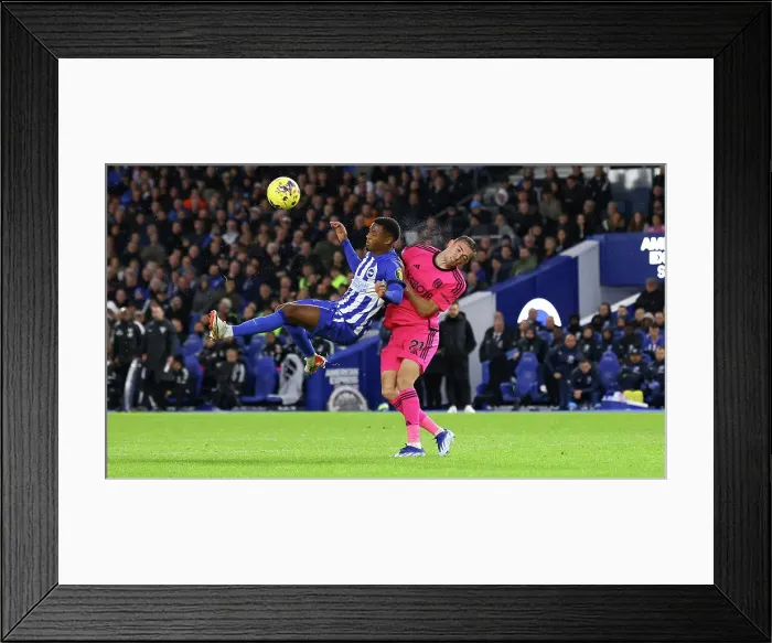 Framed Print : Intense Premier League Showdown: Brighton & Hove Albion vs. Fulham (29th October 2023) Framed Print : Intense Premier League Showdown: Brighton & Hove Albion vs. Fulham (29th October 2023)