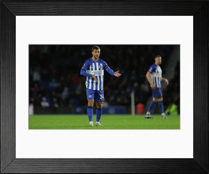 Framed Print : Intense Premier League Showdown: Brighton & Hove Albion vs. Fulham (29th October 2023) Framed Print : Intense Premier League Showdown: Brighton & Hove Albion vs. Fulham (29th October 2023)