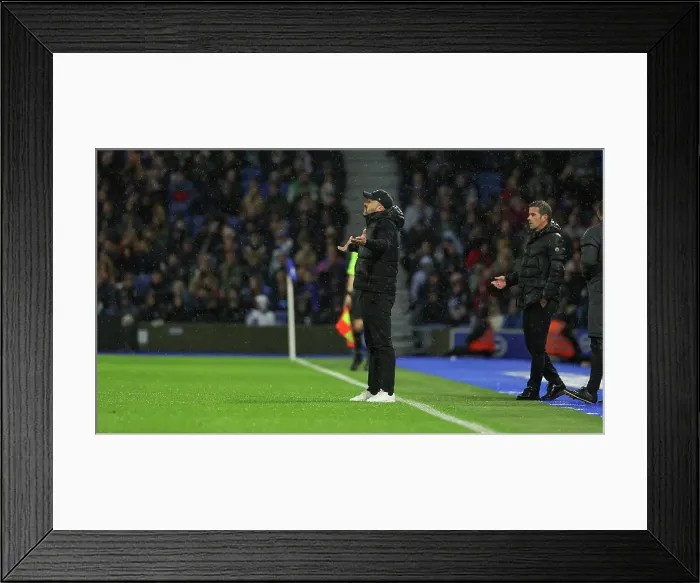 Framed Print : Intense Premier League Showdown: Brighton & Hove Albion vs. Fulham (29th October 2023) Framed Print : Intense Premier League Showdown: Brighton & Hove Albion vs. Fulham (29th October 2023)
